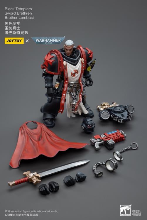 Joytoy 1/18 Warhammer 40K Black Templars Sword Brethren Brother Lombast