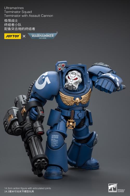 Joytoy 1/18 Warhammer 40k Ultramarines Terminator Squad Terminator with Assault Cannon (2025)