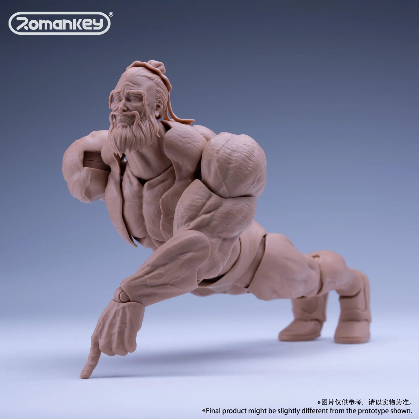 Romankey 1/12 Ultra-Movable Male Figure Big Guy Yellow Skin