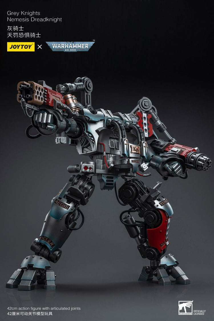 Joytoy 1/18 Warhammer 40K Grey Knights Nemesis Dreadknight with Terminator Caddon Vibova