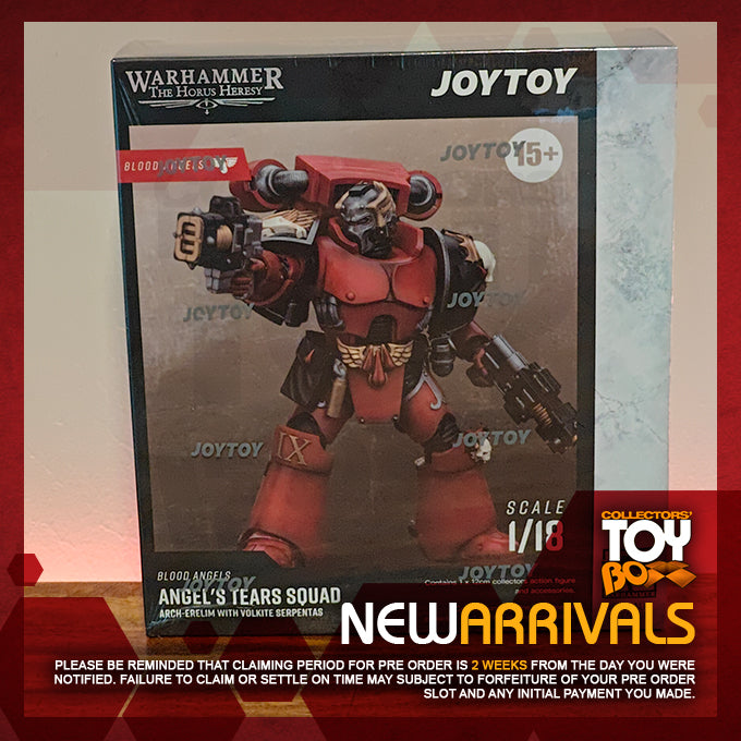 Joytoy 1/18 Warhammer The Horus Heresy Blood Angels Angel's Tears Squad Arch-Erelim with Volkite Serpentas