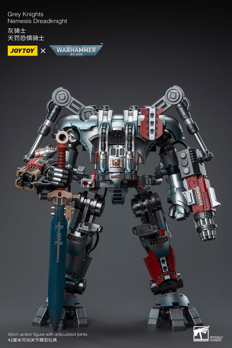 Joytoy 1/18 Warhammer 40K Grey Knights Nemesis Dreadknight with Terminator Caddon Vibova
