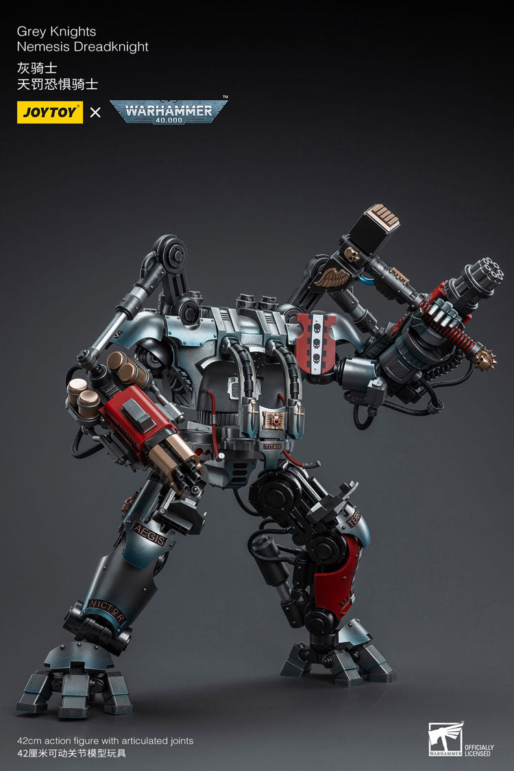 Joytoy 1/18 Warhammer 40K Grey Knights Nemesis Dreadknight with Terminator Caddon Vibova