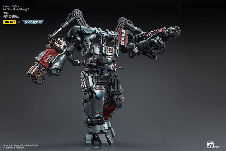 Joytoy 1/18 Warhammer 40K Grey Knights Nemesis Dreadknight with Terminator Caddon Vibova