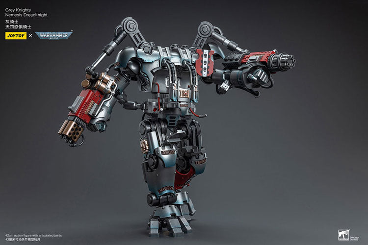 Joytoy 1/18 Warhammer 40K Grey Knights Nemesis Dreadknight with Terminator Caddon Vibova