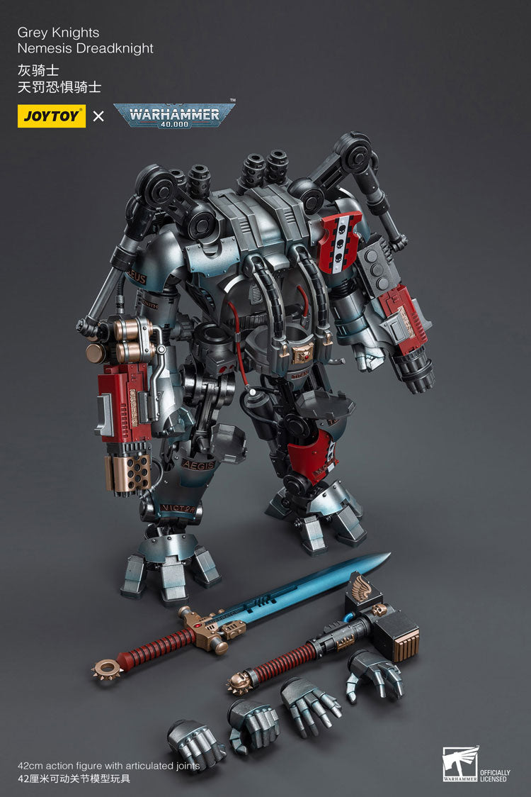 Joytoy 1/18 Warhammer 40K Grey Knights Nemesis Dreadknight with Terminator Caddon Vibova