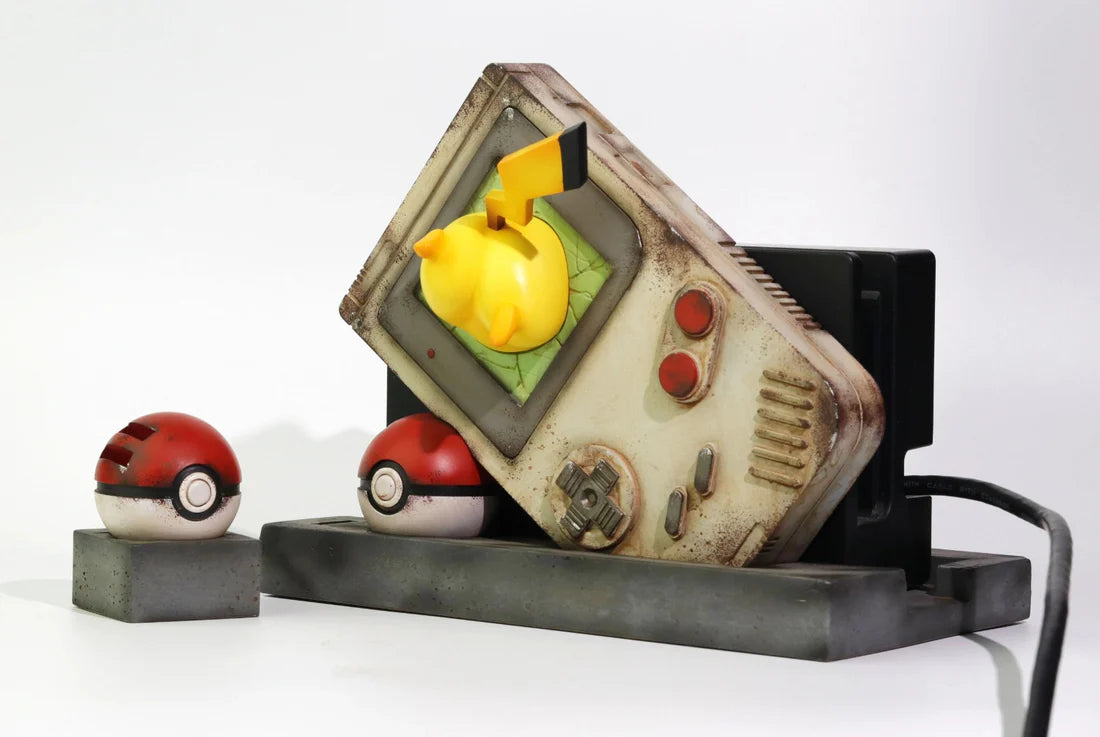 PNJ Grocery Store Gameboy and Pikachu Switch Dock Stand