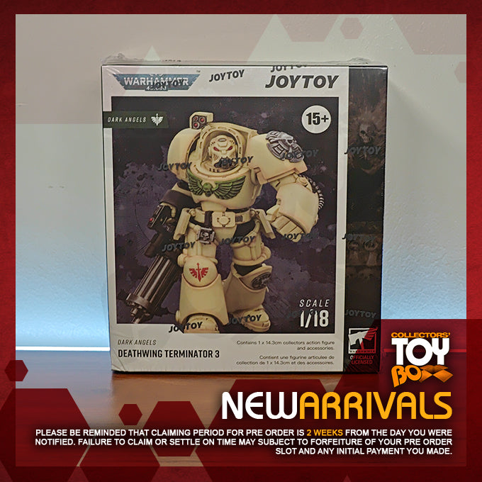 Joytoy 1/18 Warhammer 40k Black Templars Terminator 3 with Power Fist and Assault Cannon