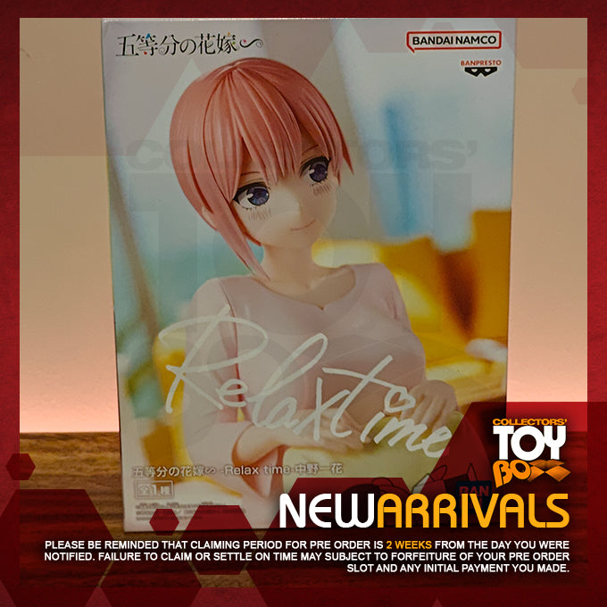 Figurine Banpresto The Quintessential Quintuplets - Nakano Ichika Relax Time - NEUF