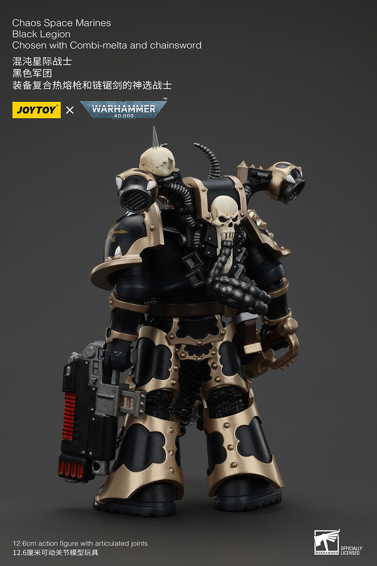 Joytoy 1/18 Warhammer 40k Chaos Space Marines Black Legion - Chosen with Combi-melta and chainsword