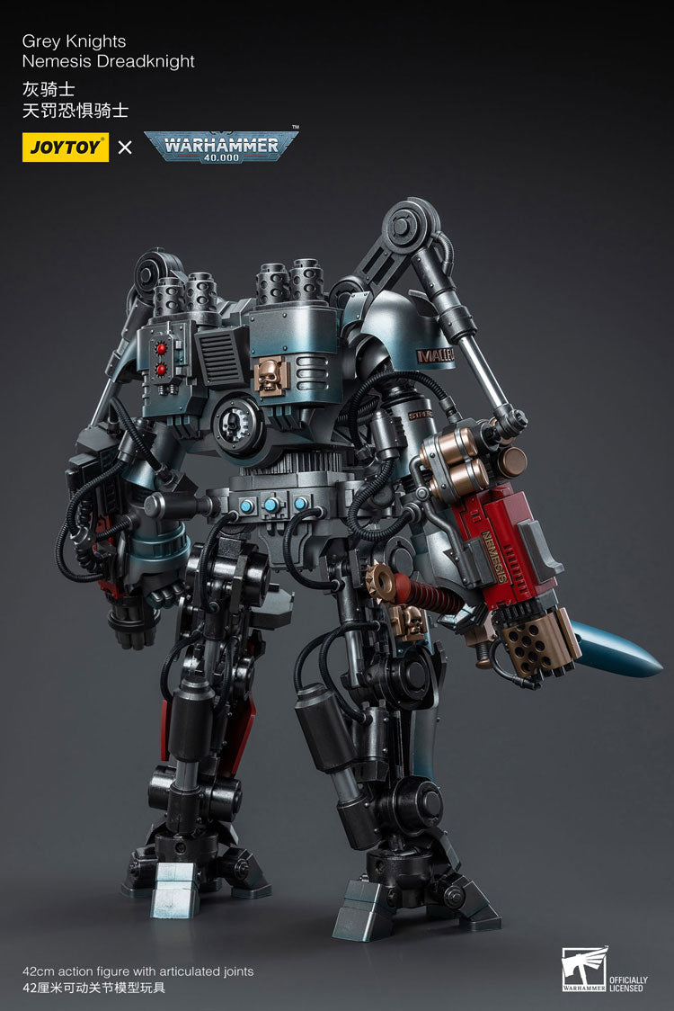 Joytoy 1/18 Warhammer 40K Grey Knights Nemesis Dreadknight with Terminator Caddon Vibova