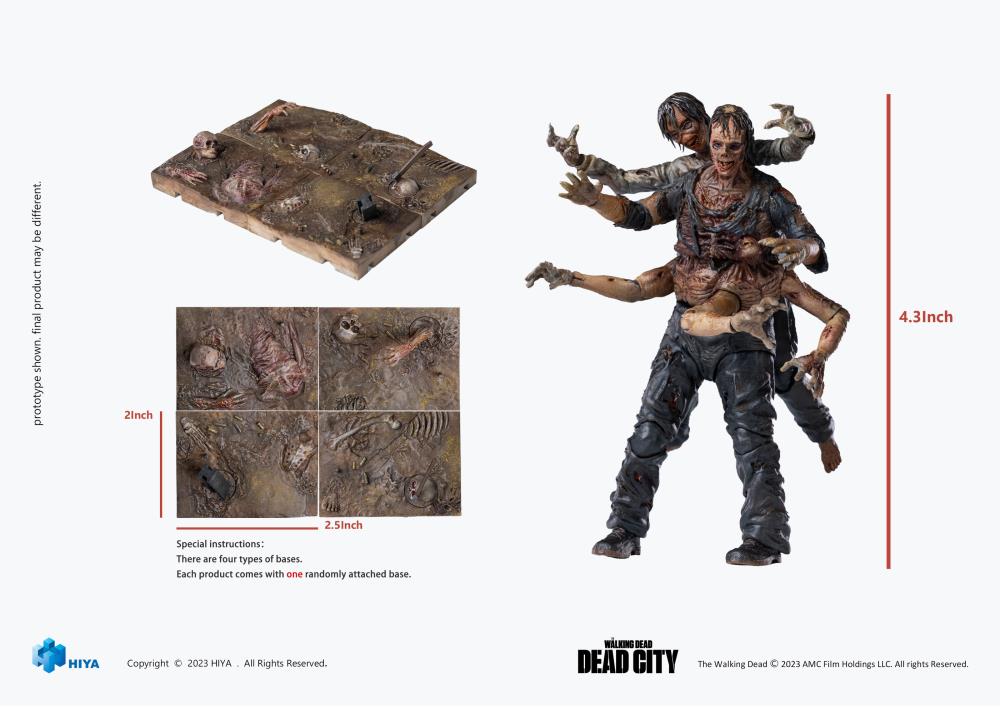 Hiya Toys 1/18 The Walking Dead Dead City - Walker King