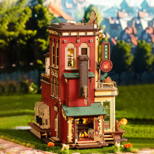 RoboTime Christmas Dream Gift Factory Wooden Music Box