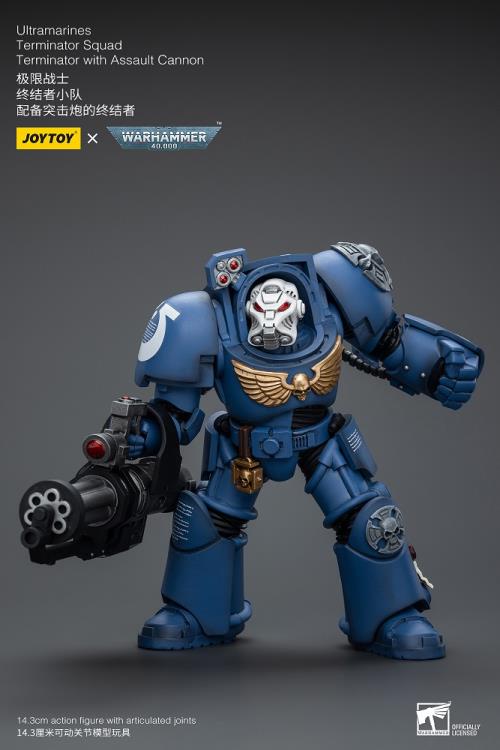Joytoy 1/18 Warhammer 40k Ultramarines Terminator Squad Terminator with Assault Cannon (2025)