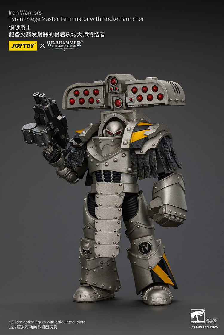 Joytoy 1/18 Warhammer The Horus Heresy lron Warriors - Tyrant Siege Master Terminator with Rocket Launcher