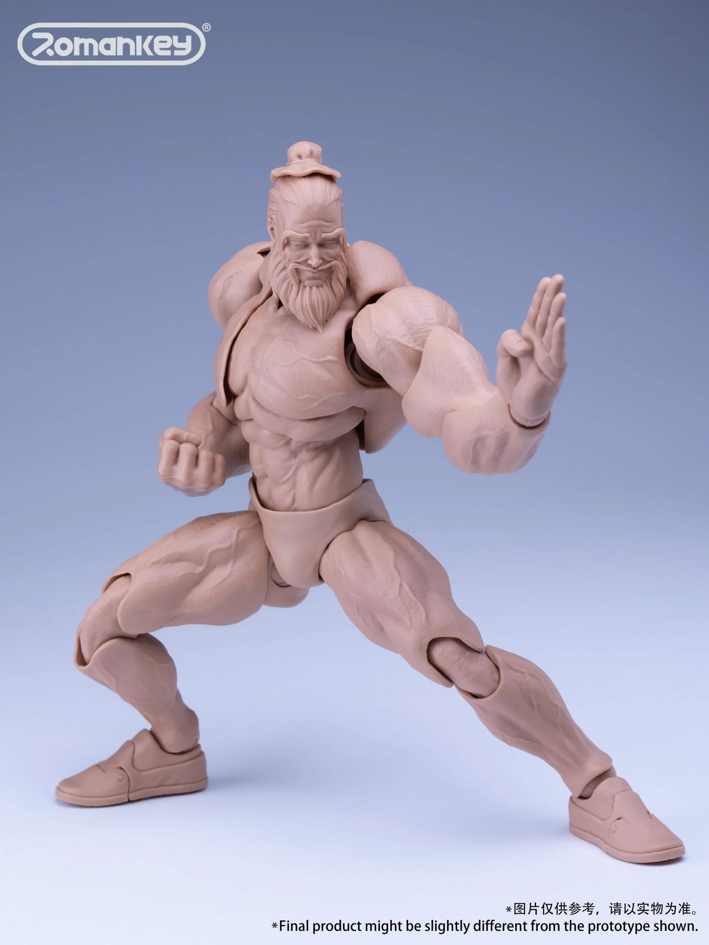 Romankey 1/12 Ultra-Movable Male Figure Big Guy Yellow Skin