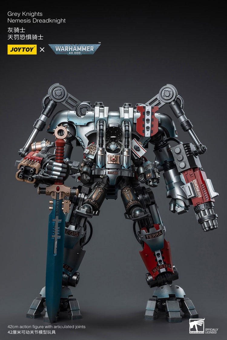 Joytoy 1/18 Warhammer 40K Grey Knights Nemesis Dreadknight with Terminator Caddon Vibova