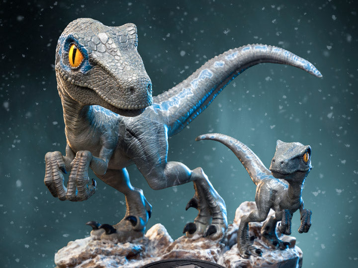 Iron Studios Mini Co Jurassic World Dominion Blue and Beta