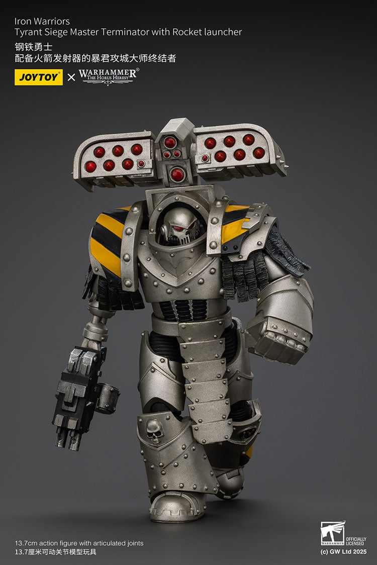 Joytoy 1/18 Warhammer The Horus Heresy lron Warriors - Tyrant Siege Master Terminator with Rocket Launcher