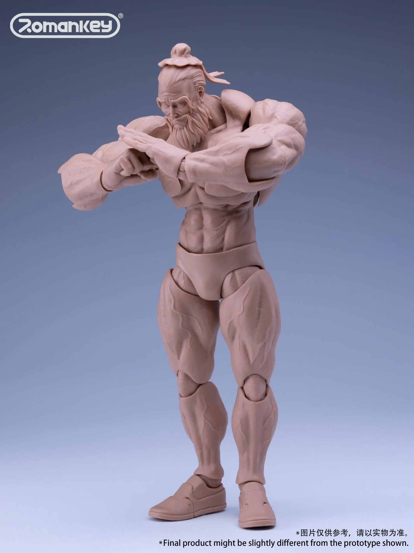 Romankey 1/12 Ultra-Movable Male Figure Big Guy Yellow Skin