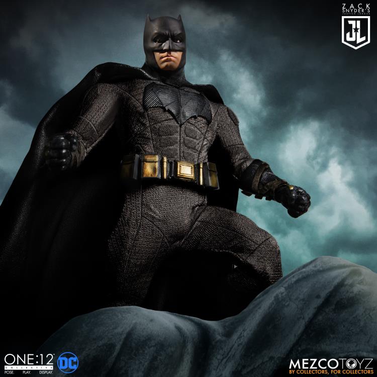Mezco One:12 Collective DC Zack Snyder's Justice League Batman, Superman and Flash Deluxe Steel Box Set