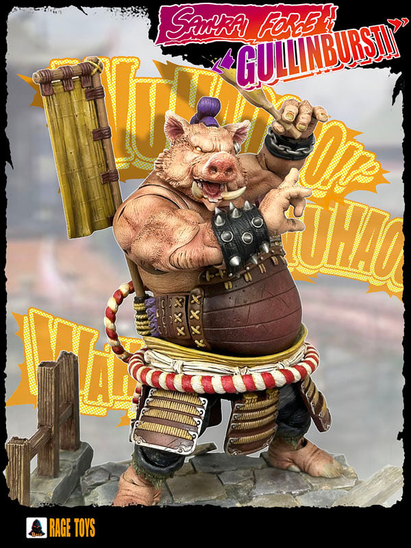 Rage Toys Samurai Force Gullinbursti (Bebop) with Jacket Accessories
