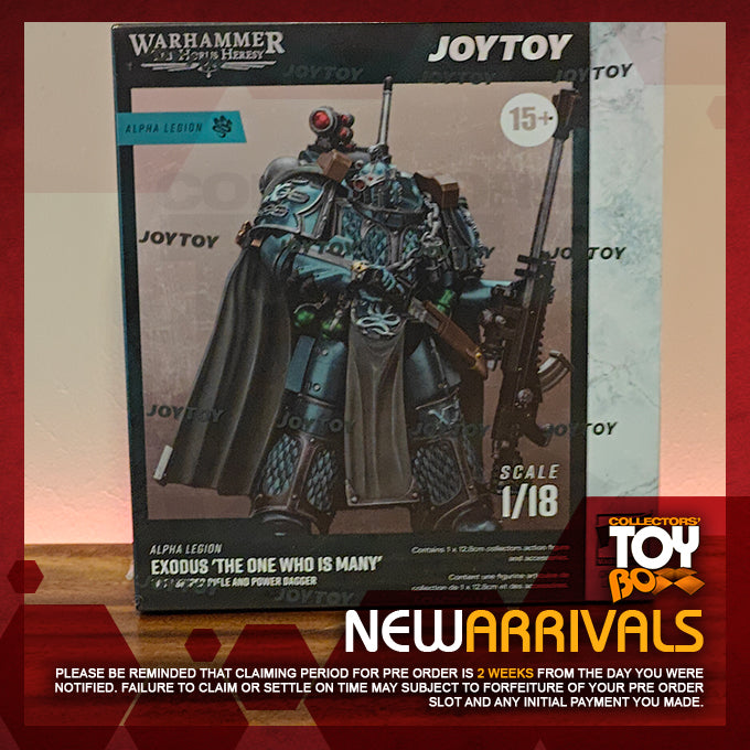 Joytoy 1/18 Warhammer The Horus Heresy Alpha Legion - Exodus 'The One who is Many’ With Sniper Rifle And Power Dagger
