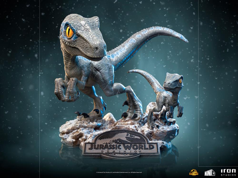 Iron Studios Mini Co Jurassic World Dominion Blue and Beta
