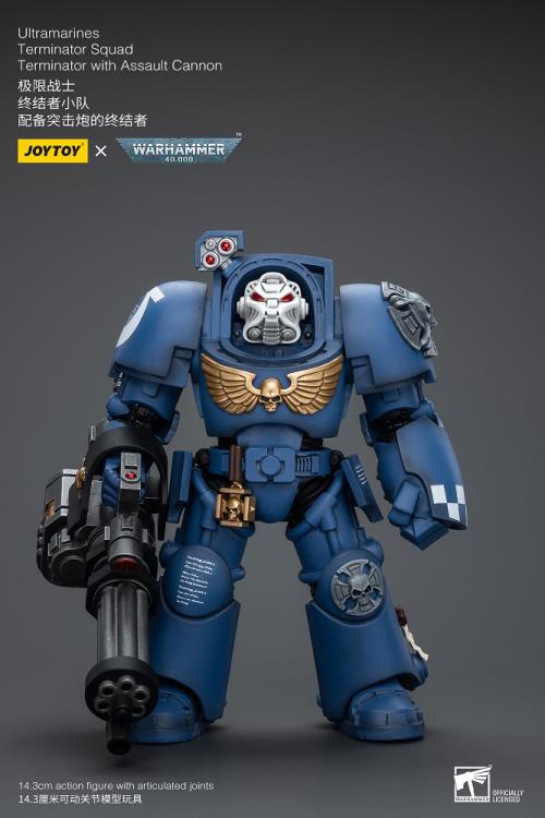 Joytoy 1/18 Warhammer 40k Ultramarines Terminator Squad Terminator with Assault Cannon (2025)