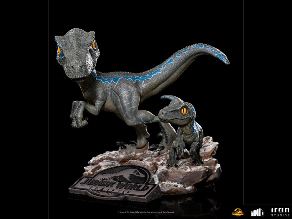 Iron Studios Mini Co Jurassic World Dominion Blue and Beta