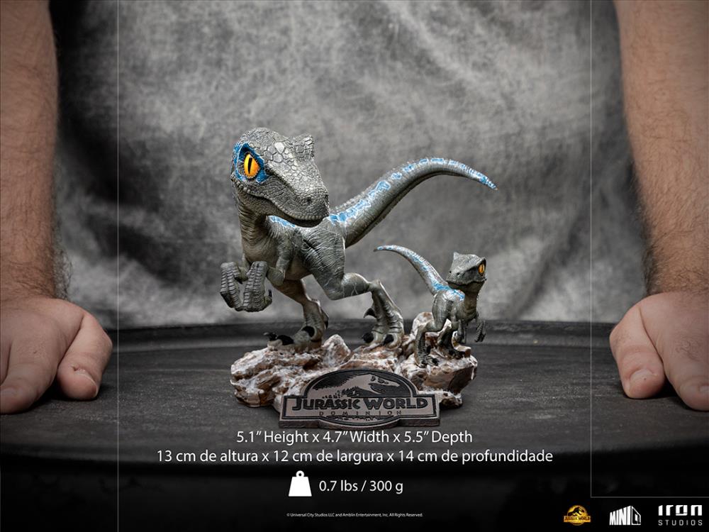 Iron Studios Mini Co Jurassic World Dominion Blue and Beta