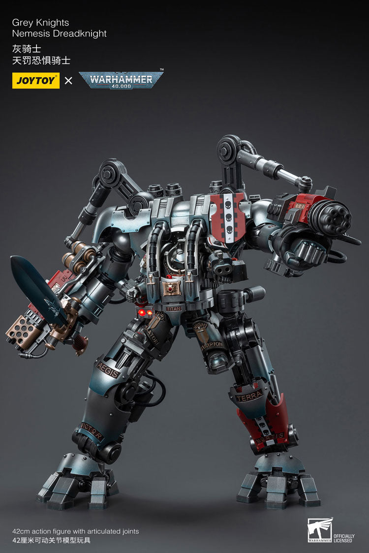 Joytoy 1/18 Warhammer 40K Grey Knights Nemesis Dreadknight with Terminator Caddon Vibova