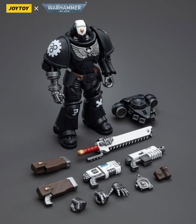 Joytoy 1/18 Warhammer 40K Iron Hands Assault Intercessors Sergeant Kalock