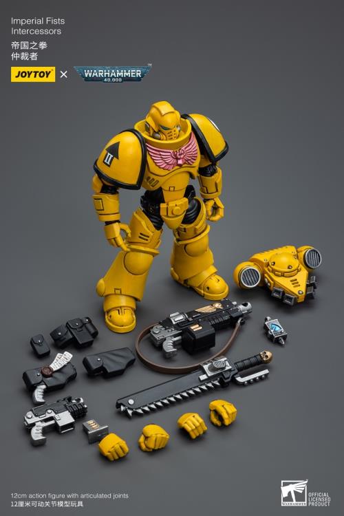 Joytoy 1/18 Warhammer 40K Imperial Fists Intercessors with Auto Bolt Rifle (2025)