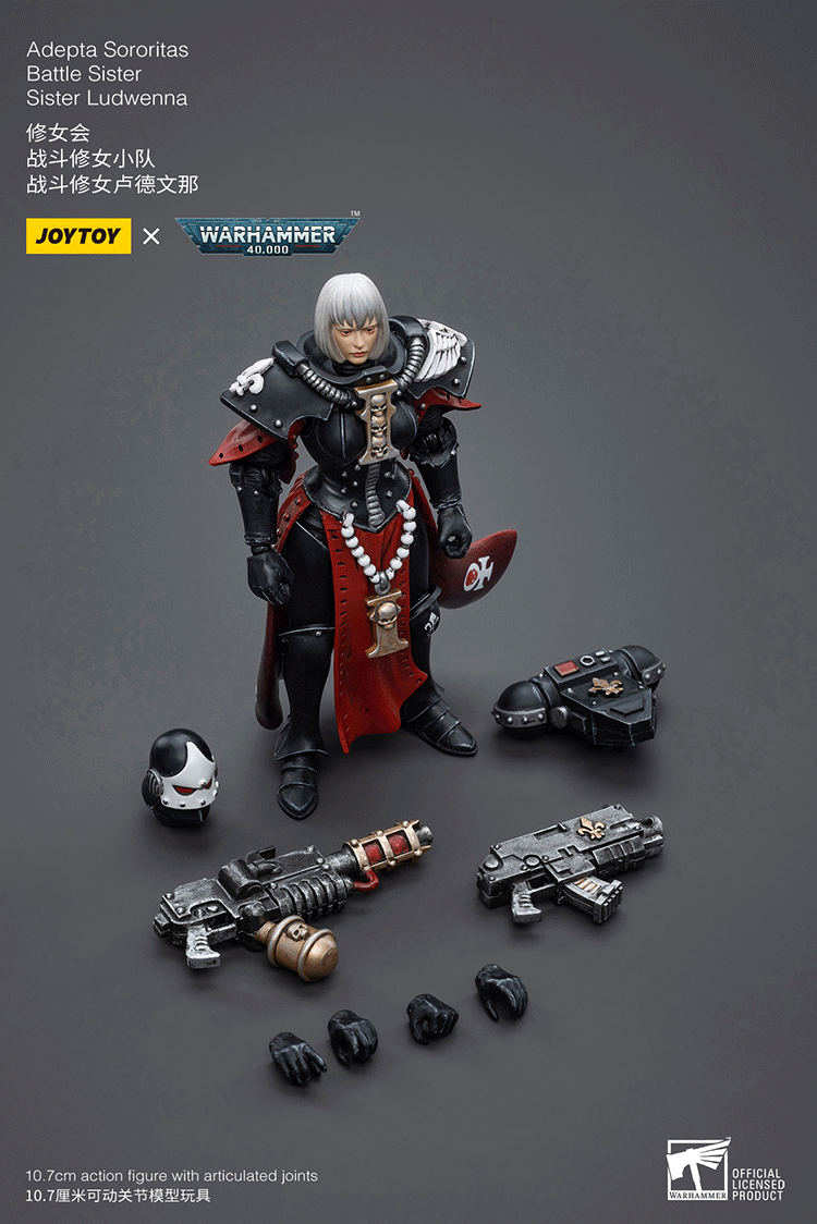 Joytoy 1/18 Warhammer 40k Adepta Sororitas Battle Sister Ludwenna