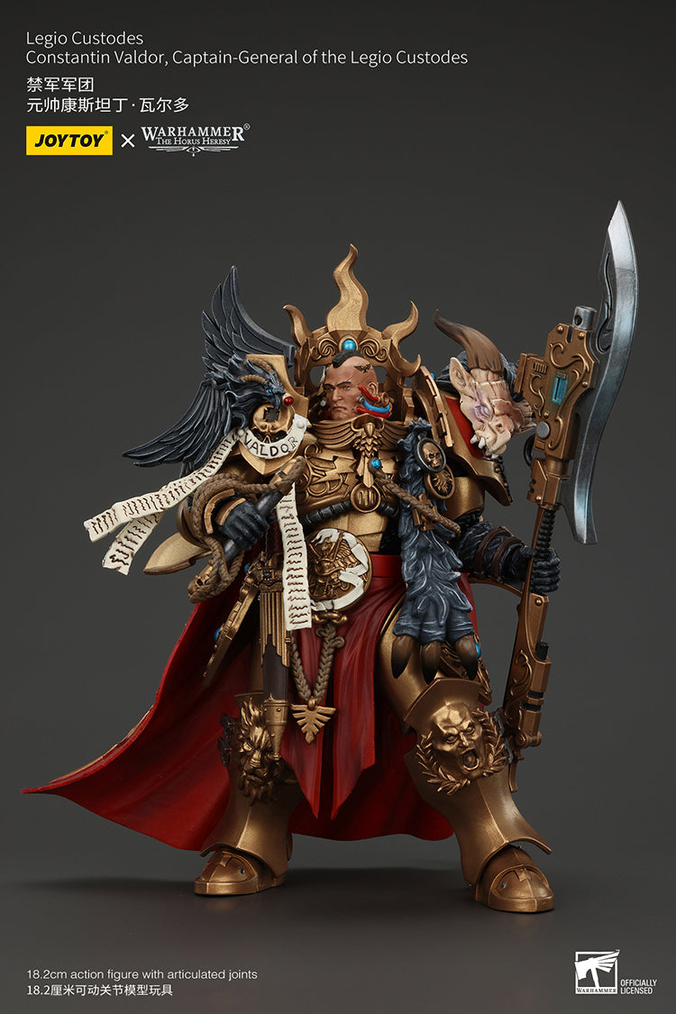 Joytoy 1/18 Warhammer The Horus Heresy Legio Custodes Constantin Valdor, Captain-General of the Legio Custodes
