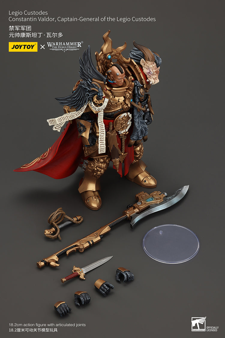 Joytoy 1/18 Warhammer The Horus Heresy Legio Custodes Constantin Valdor, Captain-General of the Legio Custodes