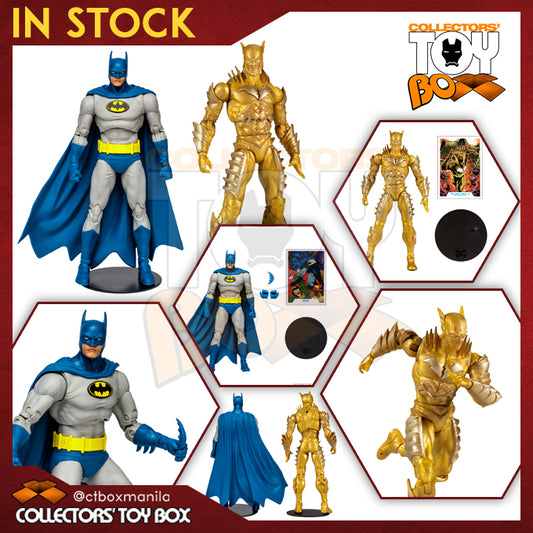 [BUNDLE] McFarlane Toys DC Multiverse Knightfall Batman + Flash Earth-52 Red Death Gold Version