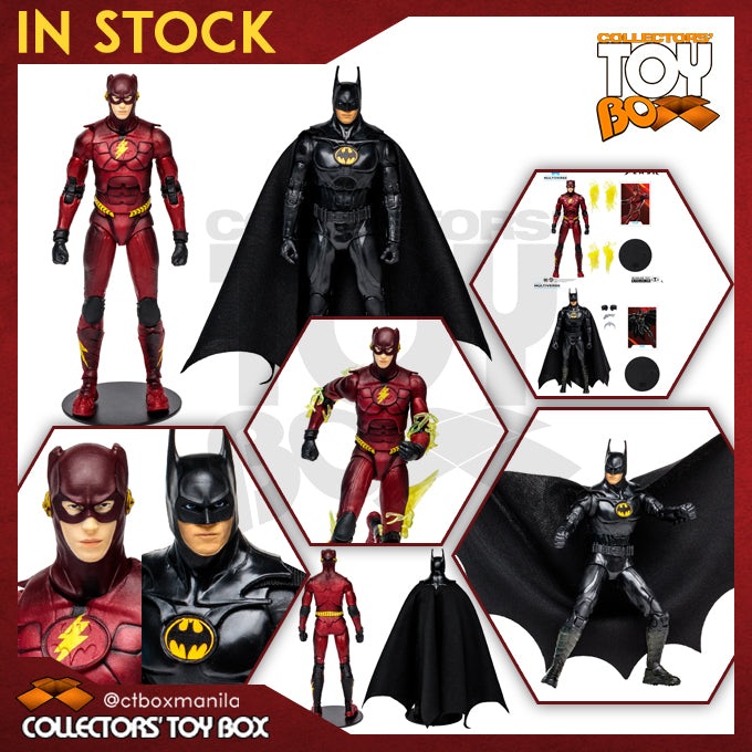 McFarlane Toys DC Multiverse 7 The Flash Movie Ben Affleck Blue And Grey Suit (Platinum Edition) In-Hand Images