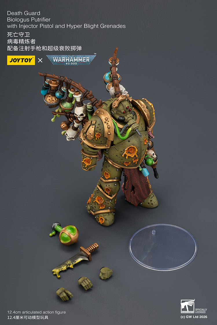 Joytoy 1/18 Warhammer 40k Death Guard Biologus Putrifier