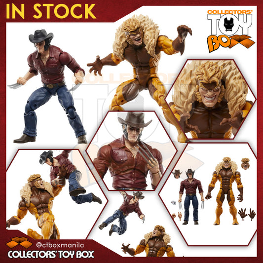 Hasbro Marvel Legends Wolverine - Logan and Sabretooth 2 Pack