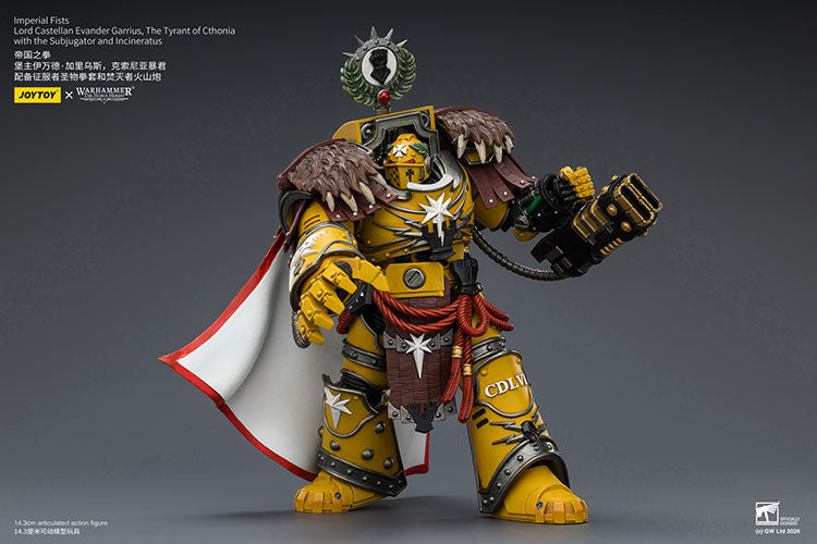 Joytoy 1/18 Warhammer The Horus Heresy Imperial Fists Lord Castellan Evander Garrius