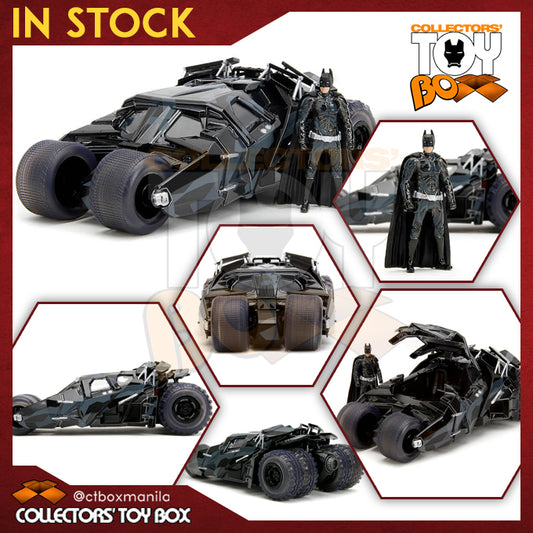 Jada Toys 1/24 DC The Dark Knight 2008 Batmobile with Batman Next Level