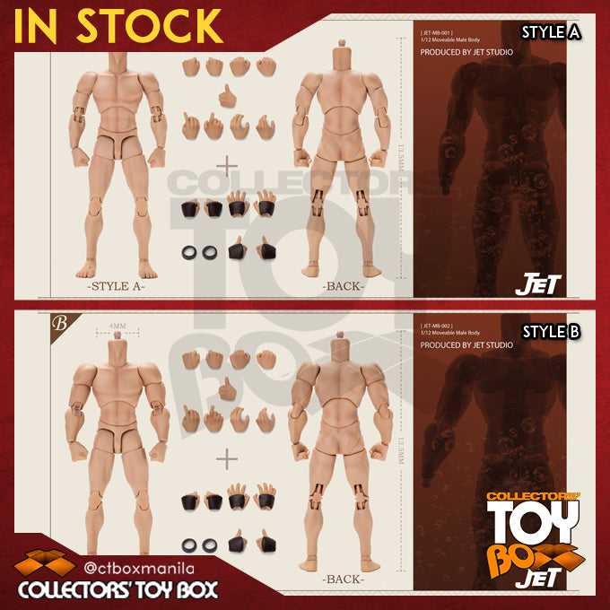 Jet Studio 1/12 Moveable Male Body