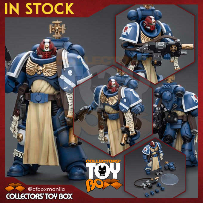 HiPlay JoyToy Warhammer 40k Figura da collezione: Ultramarines Sternguard Veteran Sergeant 1:18 Scale Action Figure JT9800