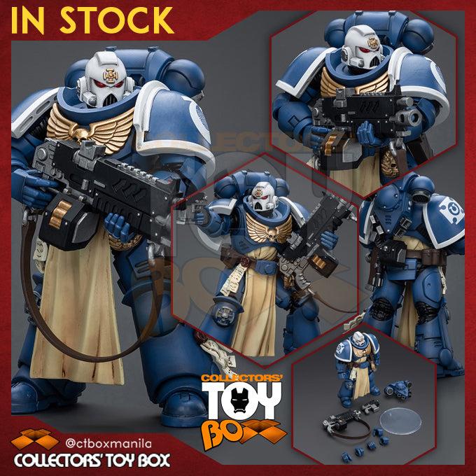 JoyToy - Space Marines - Ultramarines - Sternguard Veteran with Combi-Plasma 1/18 - Warhammer JoyToy - Space Marines - Ultramarines - Sternguard Veteran with Combi-Plasma 1/18 - Warhammer