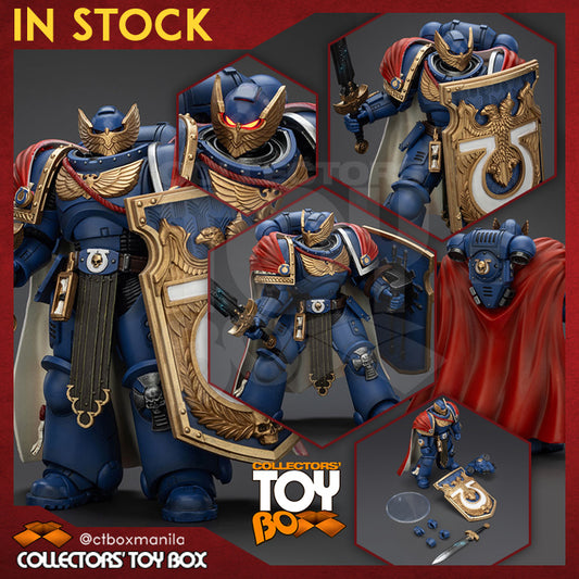 Joytoy 1/18 Warhammer 40k Space Marine Ultramarines - Victrix Honour Guard with Storm Shield And Power Sword