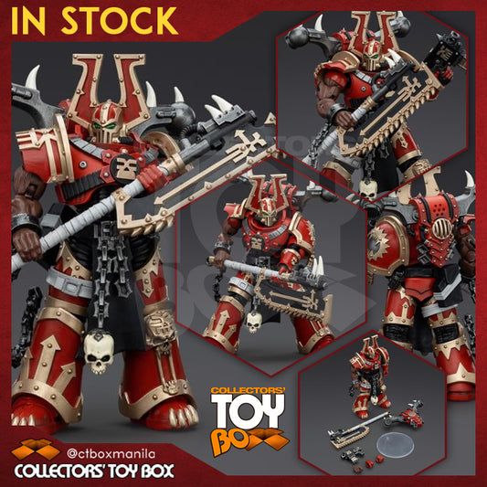 Joytoy 1/18 Warhammer 40k World Eaters - Khorne Berzerker with Eviscerator Chainaxe