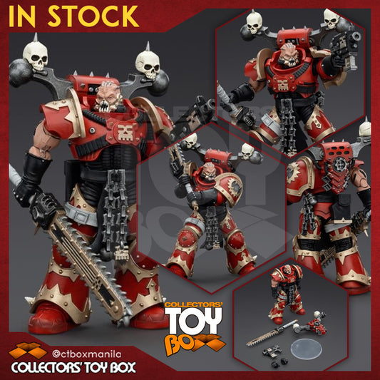 Joytoy 1/18 Warhammer 40k World Eaters - Khorne Berzerker with Eviscerator Chainsword