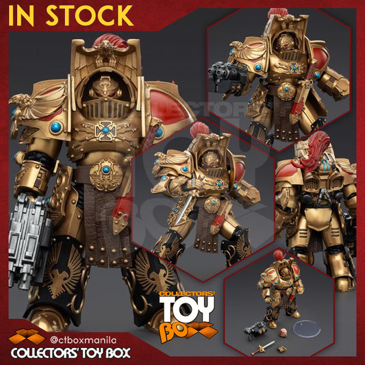Joytoy 1/18 Warhammer The Horus Heresy Legio Custodes Aquilon Terminator Squad Aquilon with Lastrum Storm Bolter